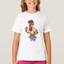Camiseta "Frango Engraçado Levanta e Voa”