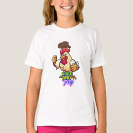 Camiseta "Frango Engraçado Levanta e Voa”
