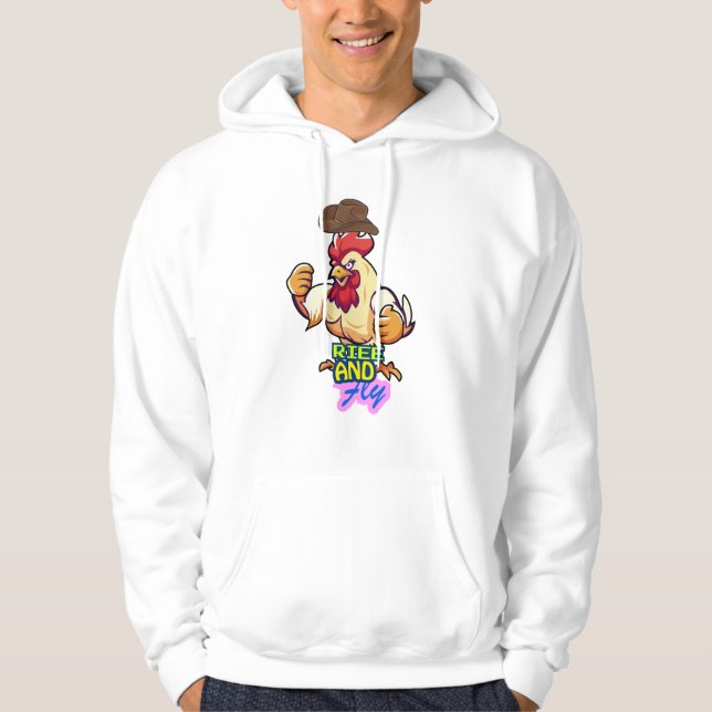 Camiseta "Frango Engraçado Levanta e Voa” (Frente)