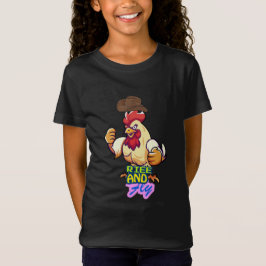 Camiseta "Frango Engraçado: Levante e Voar”