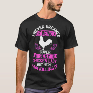 Camiseta Frango Engraçado Lover Super Sexy Lady