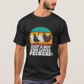Camiseta Frango Engraçado Oferece Apenas Um Menino Que Ador