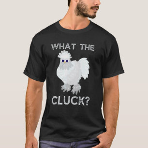Camiseta Frango Engraçado Qual é o Cluck Frango Silkie