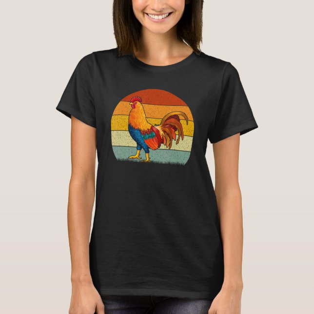 Camiseta Frango Estilo Retro Vintage (Frente)