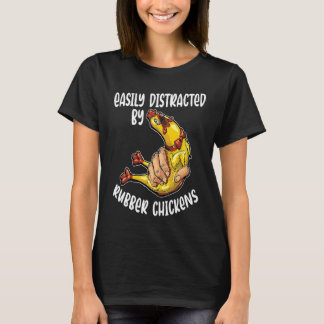 Camiseta Frango Facilmente Distraído Pássaro Legal