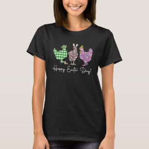 Camiseta Frango Feliz Páscoa, Frango Leopardo