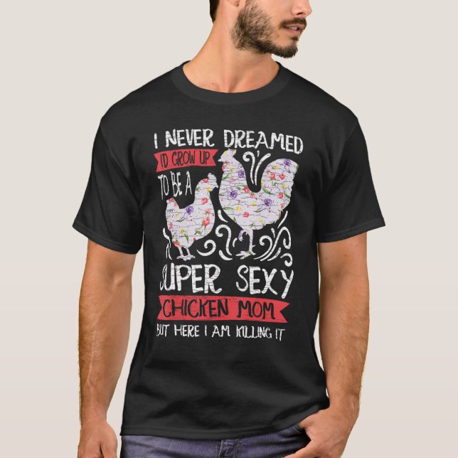 Camiseta Frango Floral Mãe Flor (Frente)