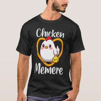 Camiseta Frango Fofo Memere Frango Família Fazendeiro Aves