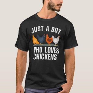 Camiseta Frango Fofo Para Homens Meninos Crianças Fazendo C