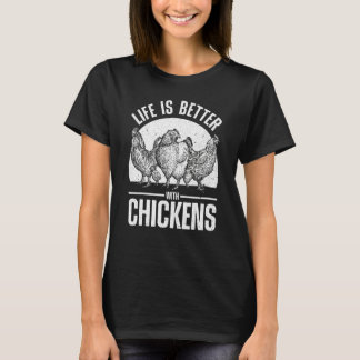 Camiseta Frango Fofo Para Homens Mulheres Fazendeiro de Fra