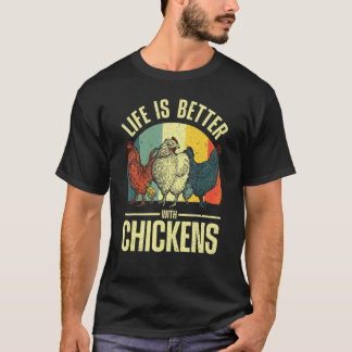 Camiseta Frango Fofo Para Homens Mulheres Fazendeiro de Fra