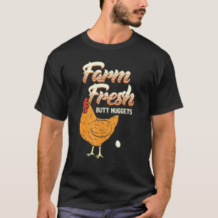 Camiseta Frango Fresco Do Fazendeiro De Ovos De Galinha