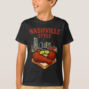Camiseta Frango Frito Apimentado Estilo Nashville E Music C