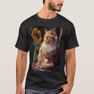 Camiseta Frango Frito de Girassol de Gato