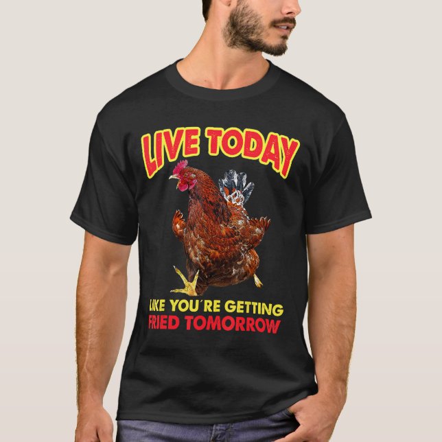 Camiseta Frango Frito Dito Para Ação De Graças De Comida (Frente)