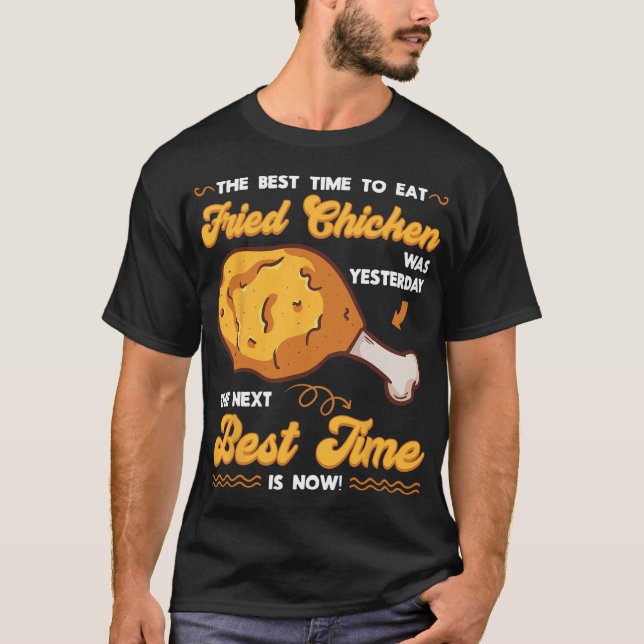 Camiseta Frango Frito Frango Marinado Refeição Lanche Cr (Frente)
