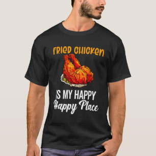 Camiseta Frango Frito Homens Mulheres Asas de Frango Comida