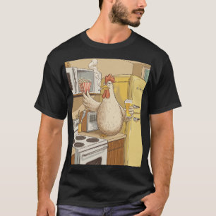 CAMISETA FRANGO FUMAR, COM CERVEJA DE PEDRA