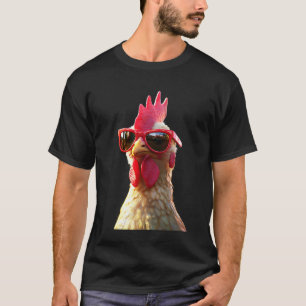 Camiseta Frango Galinha Fêmea Frango Fazenda Cacu Farm Cute