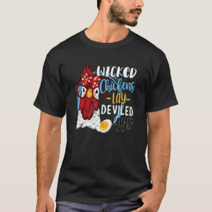 Camiseta Frango Galinhas Más Colocam Ovos Diabólicos