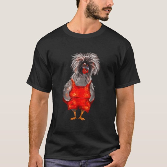 Camiseta Frango Galo Crestado Agricultor (Frente)