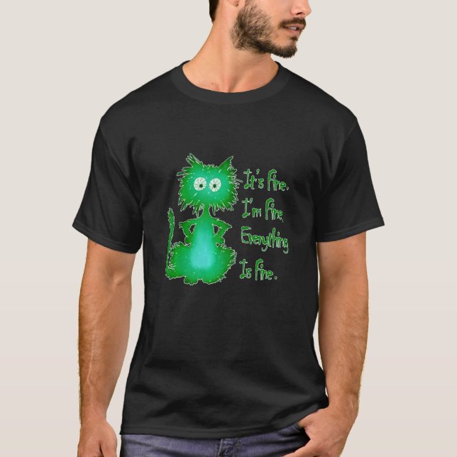 Camiseta Frango Gato Está Tudo Bem (Frente)