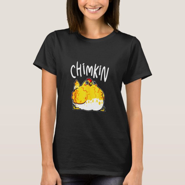 Camiseta Frango Gordo Chimkin Funny Chicken Derpy Fat Chick (Frente)