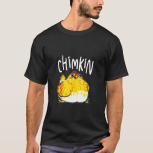 Camiseta Frango Gordo Chimkin Funny Chicken Derpy Fat Chick