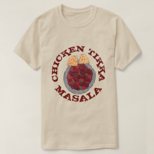 Camiseta Frango índio de Takeaway Comida Britânica Tikka Ma