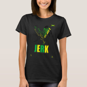 Camiseta Frango Jerk Jamaica Galo Bandeira da Jamaica