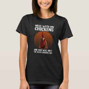 Camiseta Frango Legal Para Mulheres Meninas Mãe Frango Faze