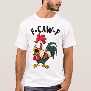Camiseta Frango Louco Divertido – Humor de Fazenda de Galo
