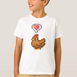 Camiseta Frango Marrom Feliz do Vale do Stardew
