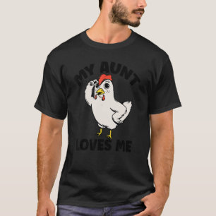 Camiseta Frango Minha Tia Me Ama pelo Sobrinho e Sobrinha