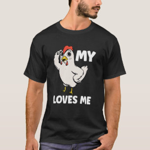 Camiseta Frango Minha Tia Me Ama pelo Sobrinho e Sobrinha