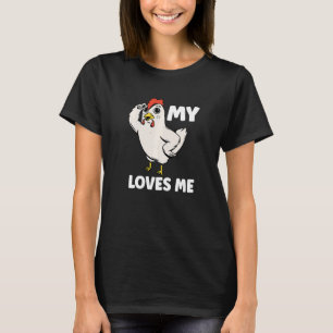 Camiseta Frango Minha Tia Me Ama pelo Sobrinho e Sobrinha