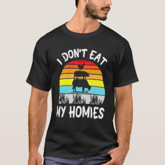 Camiseta Frango Montado Porco Montado Vaca Juntos Eu Não Co