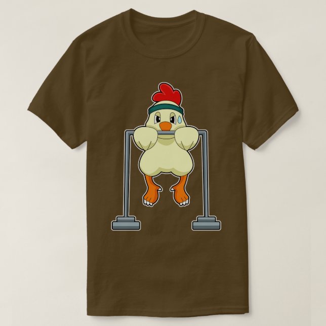 Camiseta Frango na academia barra (Frente do Design)