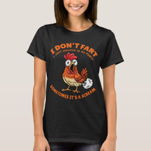 Camiseta Frango Não Peida Só Sussurra Nas Minhas Calças F