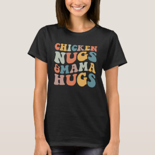 Camiseta Frango Nugs e Abraços da Mamãe Nuggets de Crianças