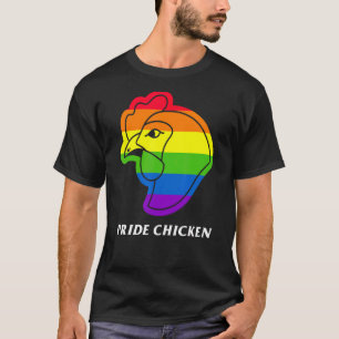 Camiseta Frango Orgulho  Galinha LGBT Pun Frito Bandeira Ar