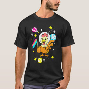 Camiseta Frango Orgulho Panela No Espaço Pansexual