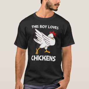 Camiseta Frango Para Meninos Aves de Capoeira Galo Ovo