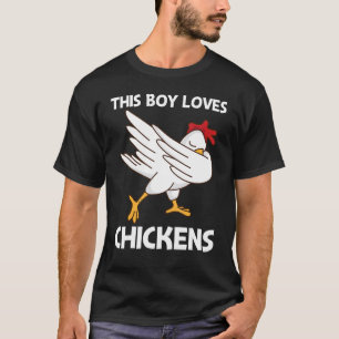Camiseta Frango Para Meninos Ovos de Galo de Aves