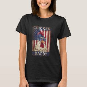 Camiseta Frango Patriótico Papai Orgulho Americano Vintage
