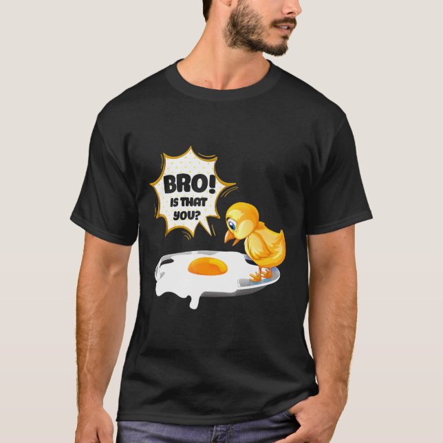 Camiseta Frango - Piada Engraçada De Frango, Família De Irm (Frente)