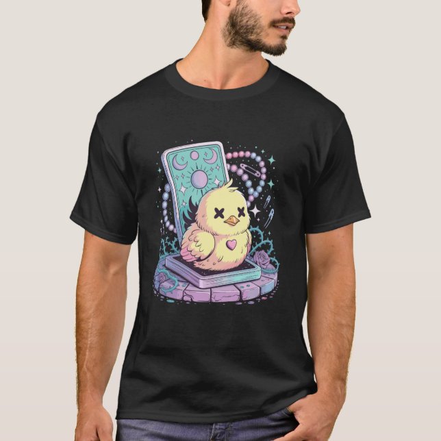 Camiseta Frango Pintinho Bebê Pastel Goth (Frente)
