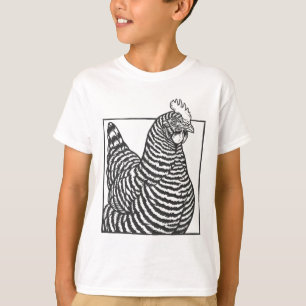 Camiseta Frango Plymouth Rred Rock - Arte de Fazenda Vintag