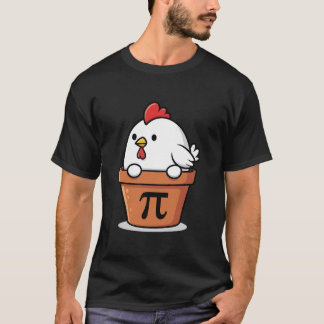 Camiseta Frango Pot Pi Dia do Pi Matemática Engraçada Profe