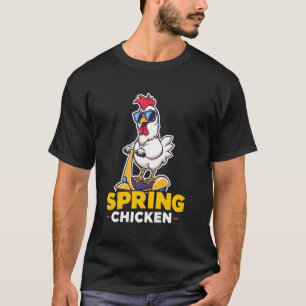 Camiseta Frango Primavera Frango No Pogo Stick Frango Diver
